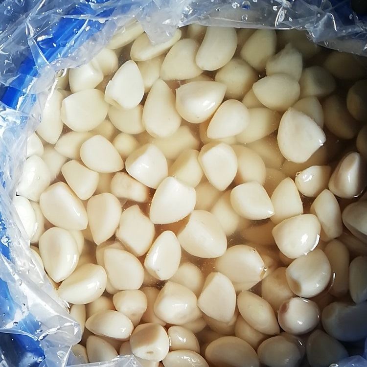peeled normal white garlic in brine in drums peeled normal white garlic in brine in drums